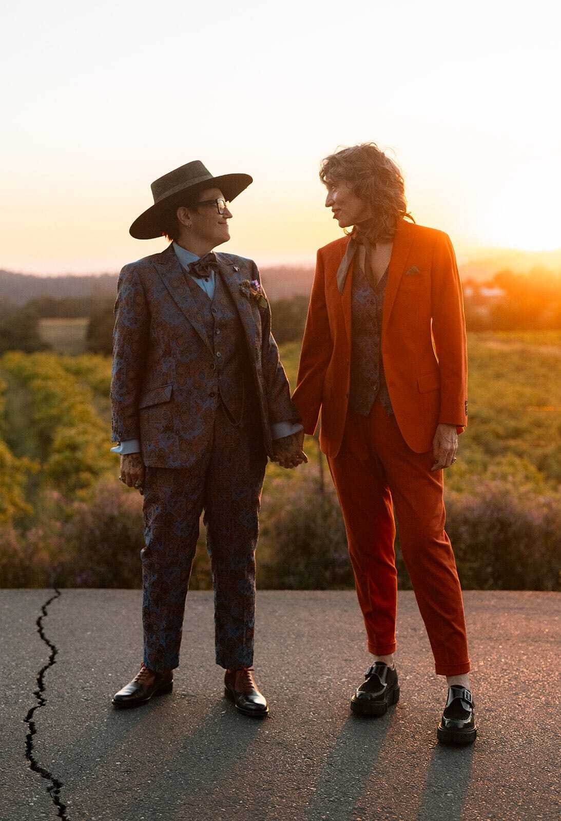 Addy Sakler (left) and her wife. Courtesy photo