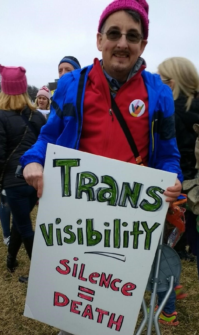André Wilson at the Jan. 2017 Washington, D.C. protest march. Photo: Elaine Wilson