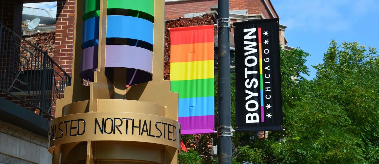Chicago's Boystown neighborhood.