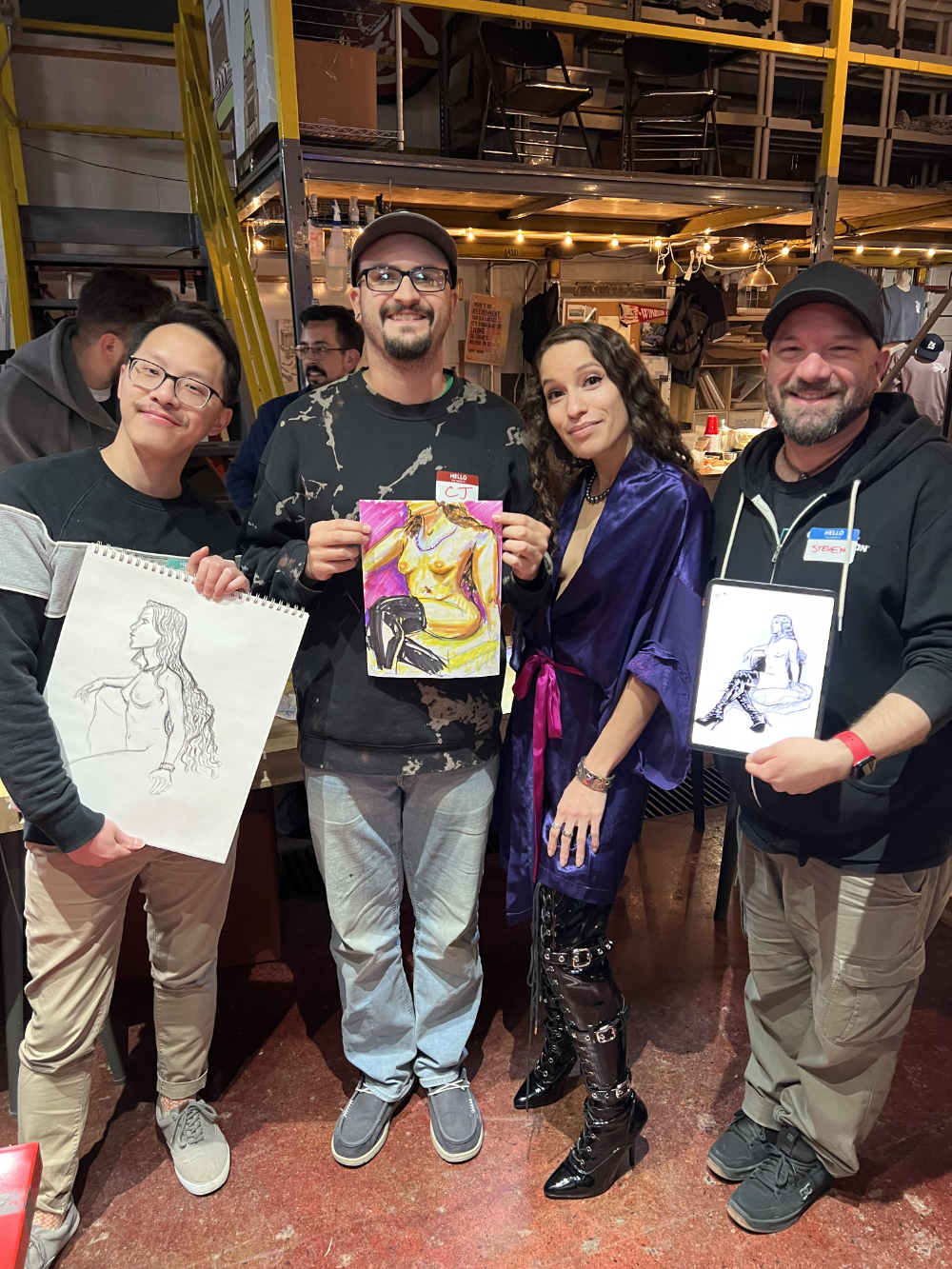 A Detroit Queer Sketch Series session. Courtesy photo