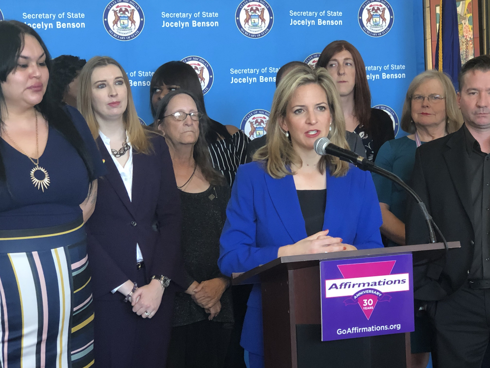 Jocelyn Benson Press Conference Affirmations