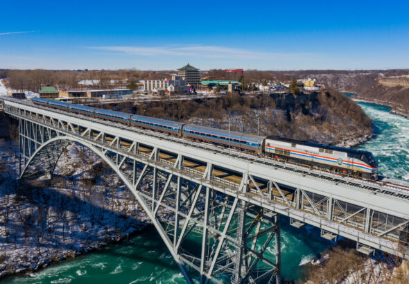Along Amtrak's Maple Leaf route through Ontario. Photo: Amtrak