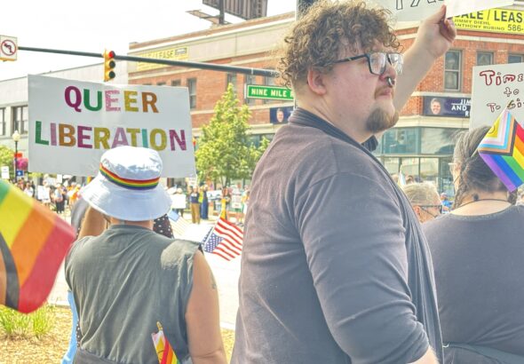 Ferndale "No Kings" protest, June 14, 2025. Photo: Sarah Bricker Hunt
