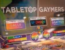 Tabletop Gaymers badge display. Photo: Facebook/@tabletopgaymers