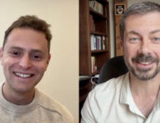 Digital journalist Aaron Parnas (left) on Substack Live with Pete Buttigieg posted on Aug. 5.