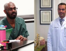 Desmond Burks (l) and Dr. Devon Hoover.