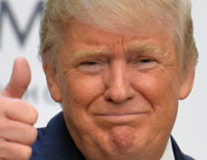 Donald Trump thumbs up insert c Washington Blade by Michael Key SQ
