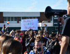 A protest against Florida's 'Don't Say Gay' law in 2022. Photo: Jack Petocz