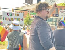 Ferndale "No Kings" protest, June 14, 2025. Photo: Sarah Bricker Hunt