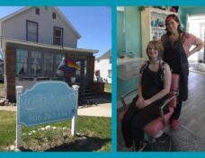 My Friends Salon in Iron River, Michigan; Aimee Schimanski (standing) and stylist Niketa Gines. Courtesy photos