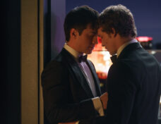 Hudson Williams (l) and Connor Storrie (r) in "Heated Rivalry." Photo: HBO Max