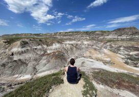 2main Me sitting in the Canadian badlands
