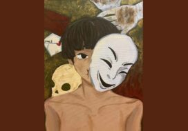Artwork: "Confessions of a Mask" by S Loney, 15.
