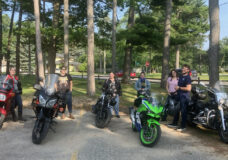 Queer Moto Ride participants. Photo: Up North Pride