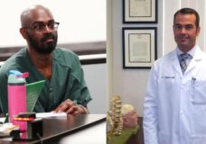 Desmond Burks (l) and Dr. Devon Hoover.
