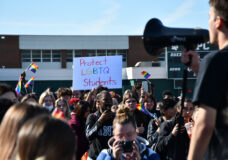 A protest against Florida's 'Don't Say Gay' law in 2022. Photo: Jack Petocz