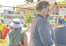 Ferndale "No Kings" protest, June 14, 2025. Photo: Sarah Bricker Hunt