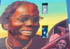 Portion of the Ruth Ellis mural, at the Ruth Ellis Clairmont Center in Ferndale. Courtesy photo