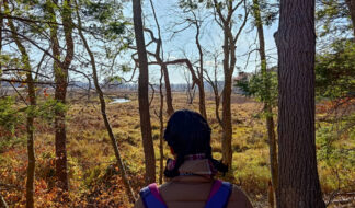 Ashley D'Souza soaks up nature on a hike. Courtesy photo
