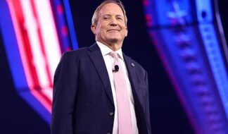Texas Attorney General Ken Paxton speaking with attendees at the 2024 AmericaFest at the Phoenix Convention Center in Phoenix, Arizona. Photo: Gage Skidmore, Creative Commons Attribution-Share Alike 2.0 Generic license