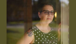Angela Thompson in her home in Columbia, South Carolina. Photo: Ian Curcio for Uncloseted Media and The 19th