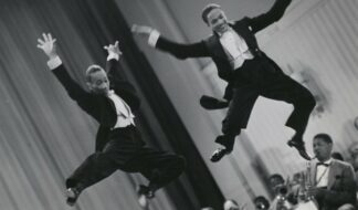 The Nicholas Brothers in a scene from "Stormy Weather" (1943). From left, Fayard Nicholas and Harold Nicholas. From the DIA "Regeneration" exhibit. Photo: Margaret Herrick Library (C) Twentieth Century Fox