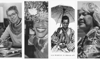 Pauli Murray, Marsha P. Johnson, Frances Thompson and Miss Major Griffin-Gracy. Courtesy Erin in the Morning