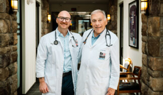 Dr. Mark Bornstein (l) and Dr. Paul Benson. Photo: Andrew Potter