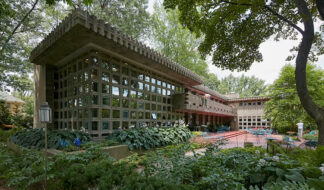The 2025 Palmer Woods Home and Garden Tour will feature gardens of the Frank Lloyd Wright-designed Turkel House. Photo: Palmer Woods Association