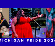 Gov. Gretchen Whitmer (left), Ferndale and Motor City Pride performer Alise King (center), Ferndale Pride performer Zach Witness. Photos: Whitmer - Andrew Potter; King - courtesy photo; Witness - @bonmk102