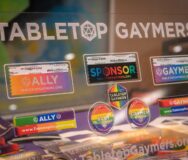 Tabletop Gaymers badge display. Photo: Facebook/@tabletopgaymers
