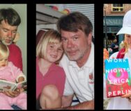 Author Erica Peplin and her dad, Larry Peplin. Courtesy photos