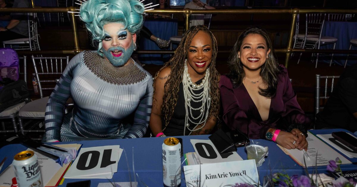 Judges, left to right: Rita Pamphlet, Miss Kitty 2019; KimArie Yowell, Rocket Companies Chief Diversity Officer; and Detroit City Council District 6 representative Gabriela Santiago-Romero. Photo: @That.Gay.Photographer