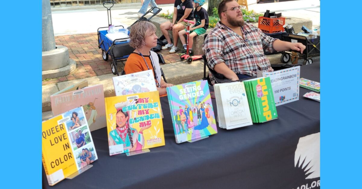 Ann Arbor District Library booth. Photo: Anni Arbour