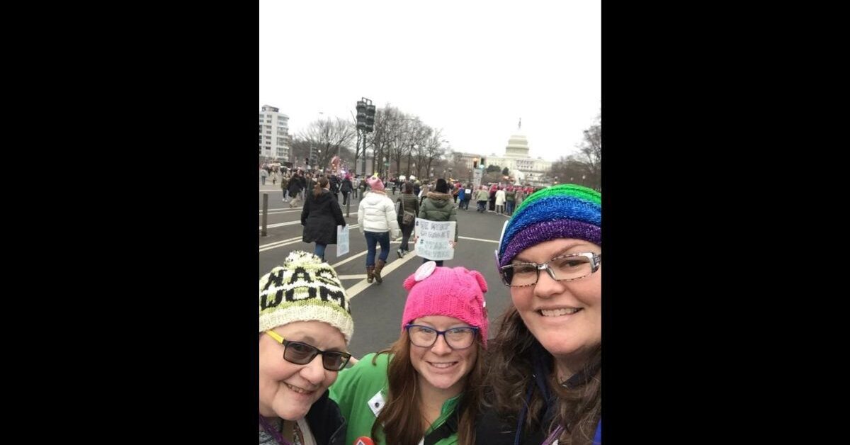 At the Women's March in Washington, D.C., 2017. Courtesy photo
