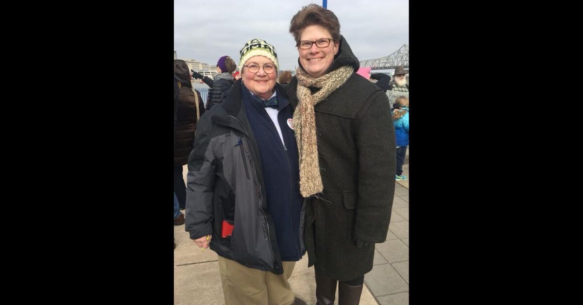 At the Women's March in Washington, D.C., 2017. Courtesy photo