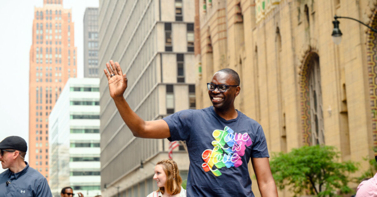 Lt. Gov. Garlin Gilchrist takes part in the 2025 Motor City Pride Parade. Photo: Andrew Potter