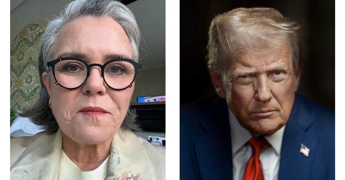 Rosie O'Donnell (Photo: Instagram/@rosie), Donald J. Trump (Official 2025 White House photo)
