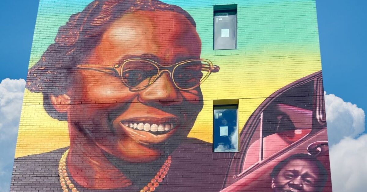 Portion of the Ruth Ellis mural, at the Ruth Ellis Clairmont Center in Ferndale. Courtesy photo