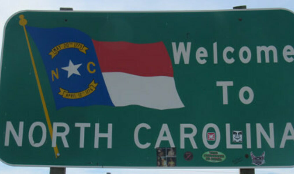 S1 N1 North Carolina Test 2514 North Carolina sign