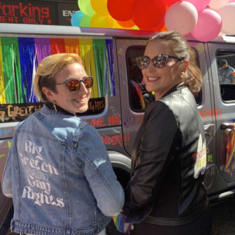 Julia Pickett and Gov. Whitmer at Motor City Pride in 2022. Courtesy photo