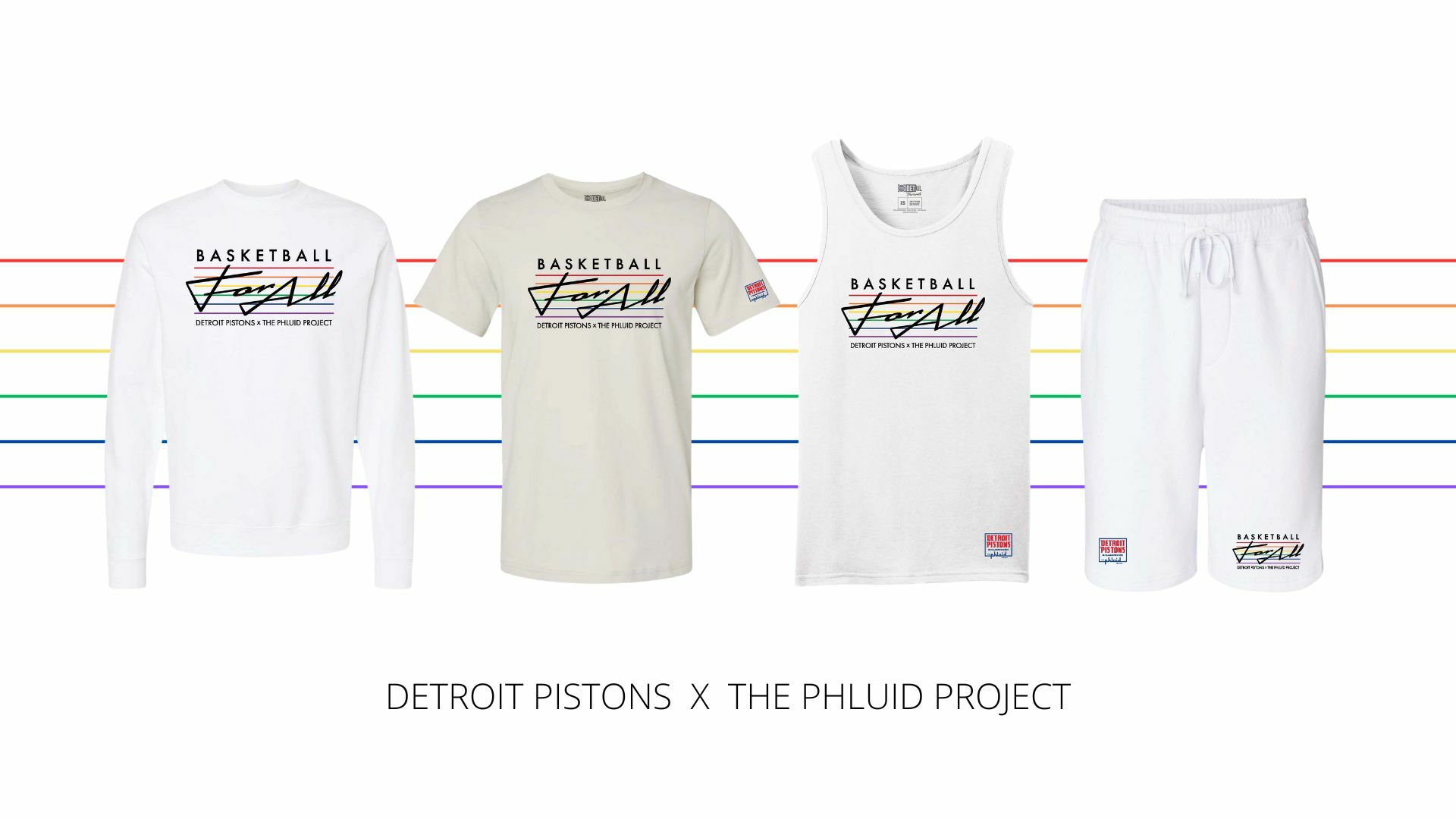 Phluid's Detroit Pistons "Basketball for All" apparel line. Courtesy photo