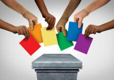 Lgbt Community Vote And Gay Rights Pride Voting Or Sexuality Div
