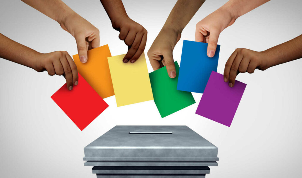 Lgbt Community Vote And Gay Rights Pride Voting Or Sexuality Div