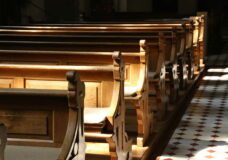Church wooden bench-070712002