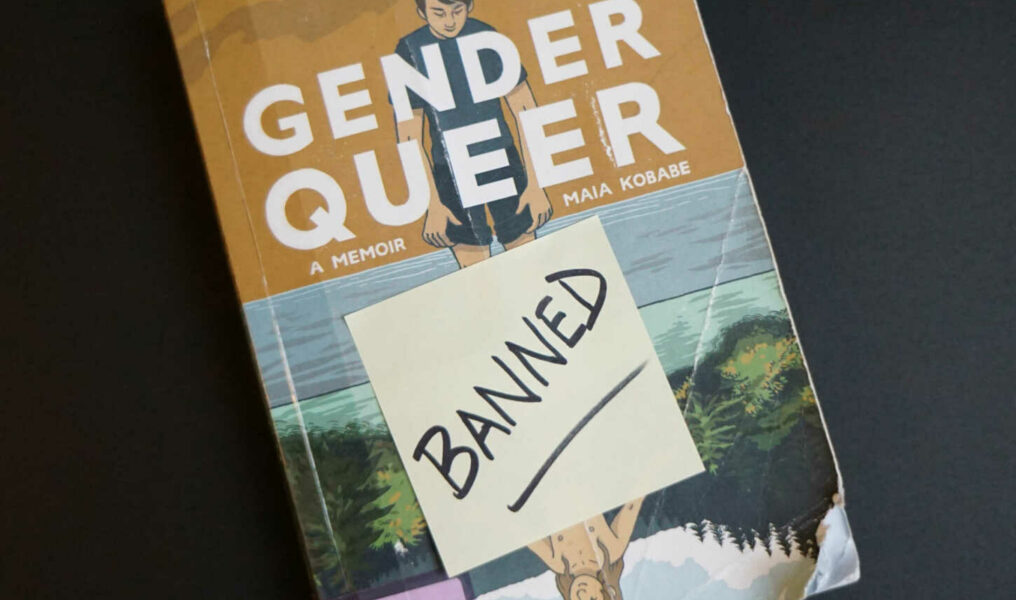 Copy of the memoir Gender Queer by Maia Kobabe about exploration