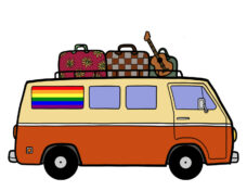 Camper Van Gay Pride Lifestyle