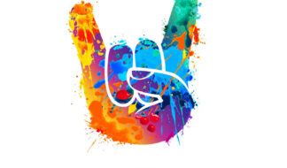 Rock. Hand sign of the horns